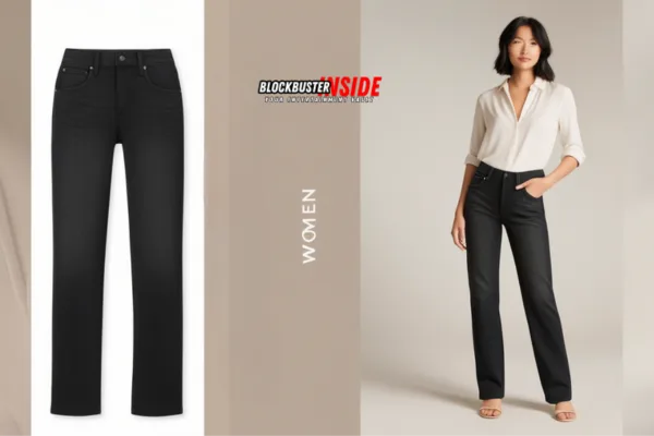 womens black trouser jeans